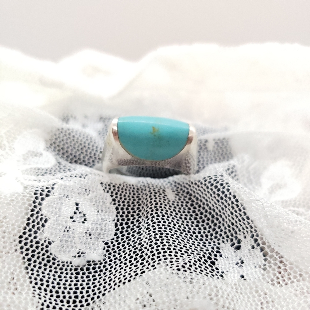 Vintage Turquoise Ring in 925